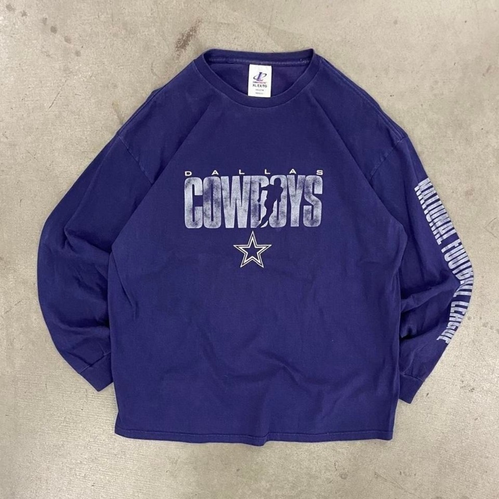Vintage‎ 90s Dallas Cowboys Logo Athletic NFL Longsleeve Player Graphic Shirt